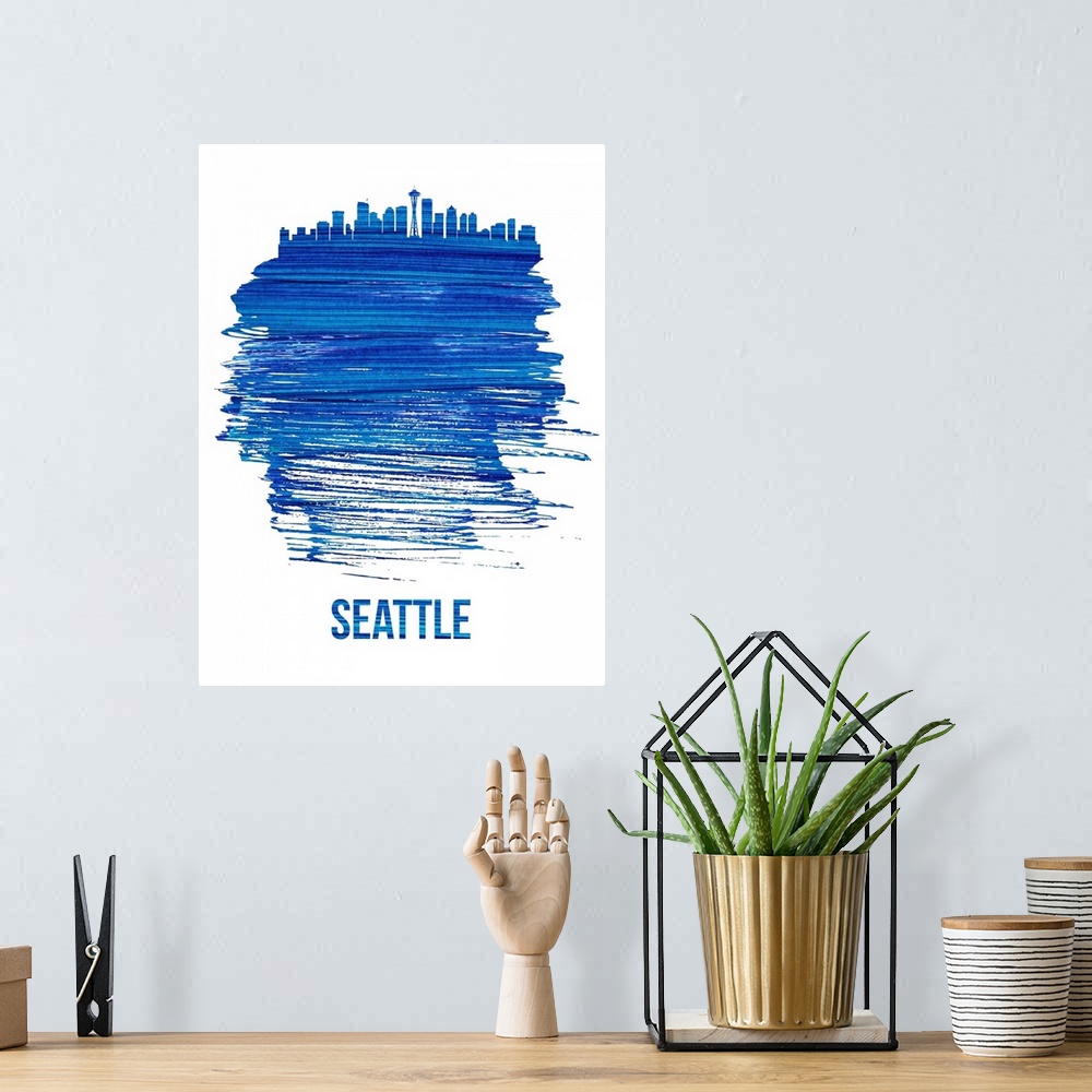 A bohemian room featuring Seattle Skyline
