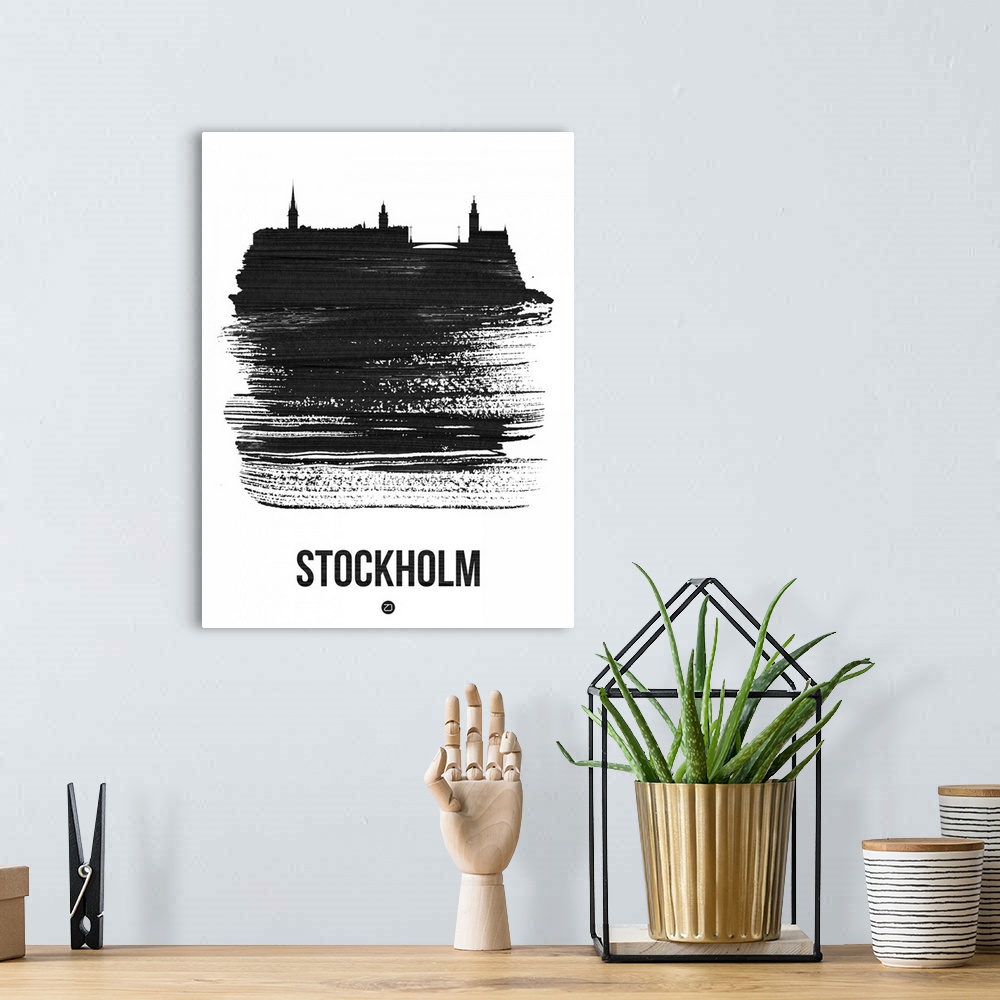 A bohemian room featuring Stockholm Skyline
