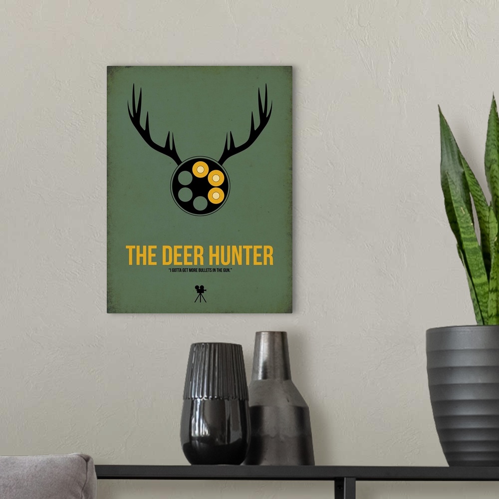 A modern room featuring The Deer Hunter