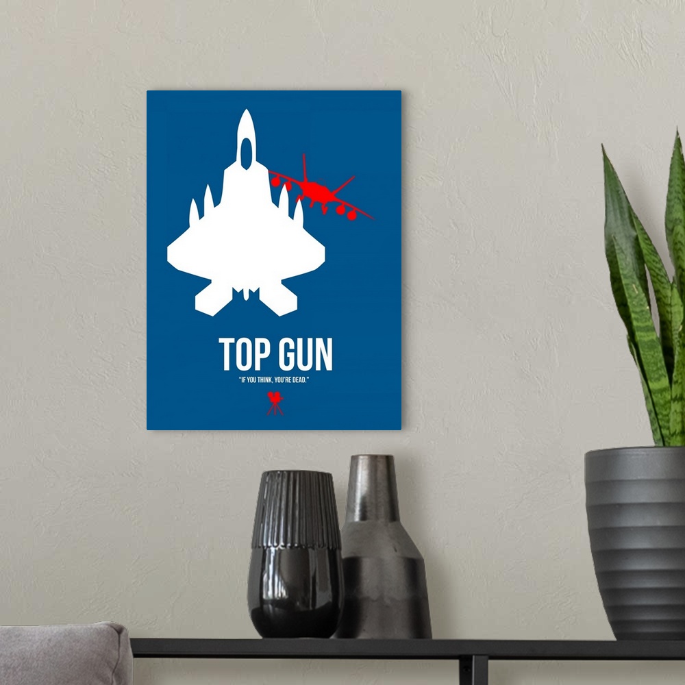 A modern room featuring Top Gun