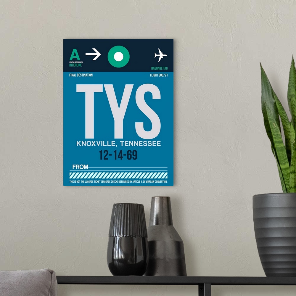 A modern room featuring TYS Knoxville Luggage Tag II