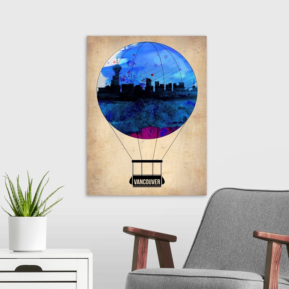 A modern room featuring Vancouver Air Balloon