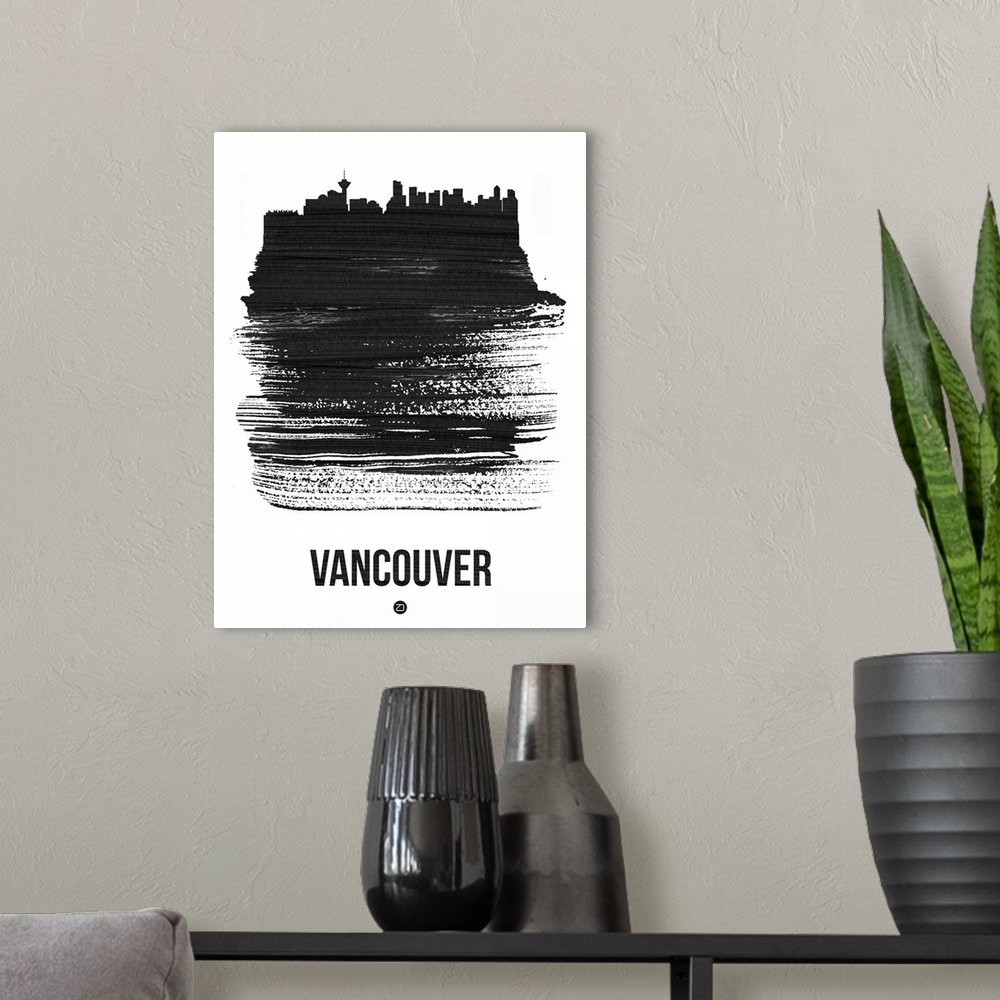 A modern room featuring Vancouver Skyline