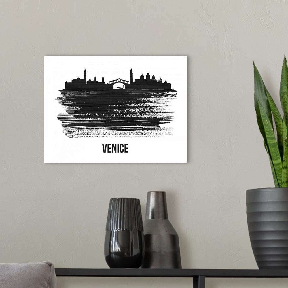 A modern room featuring Venice Skyline