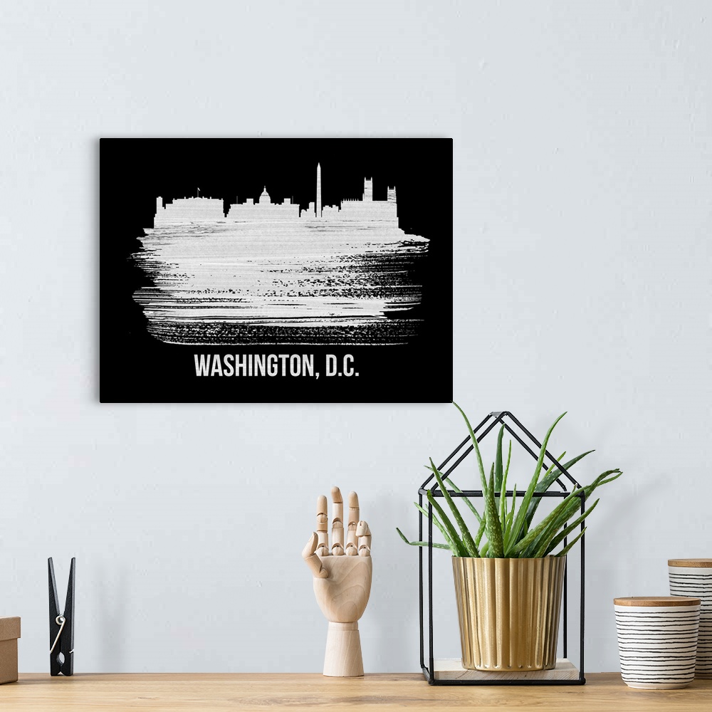 A bohemian room featuring Washington, D.C. Skyline