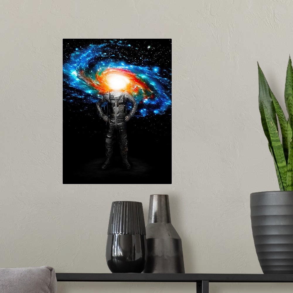A modern room featuring Mr. Galaxy - Color