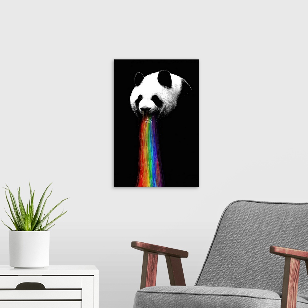 A modern room featuring Pandalicious