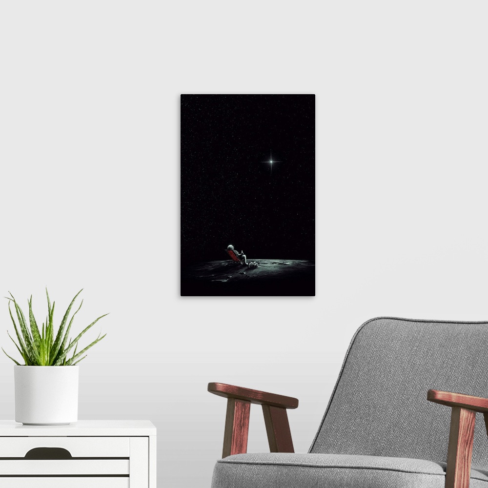 A modern room featuring Space Chill
