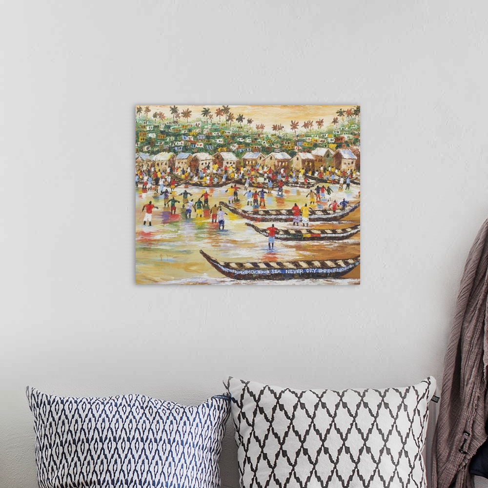 A bohemian room featuring Dawn gilds the horizon as fishermen take to the sea in the early morning light. While the townspe...