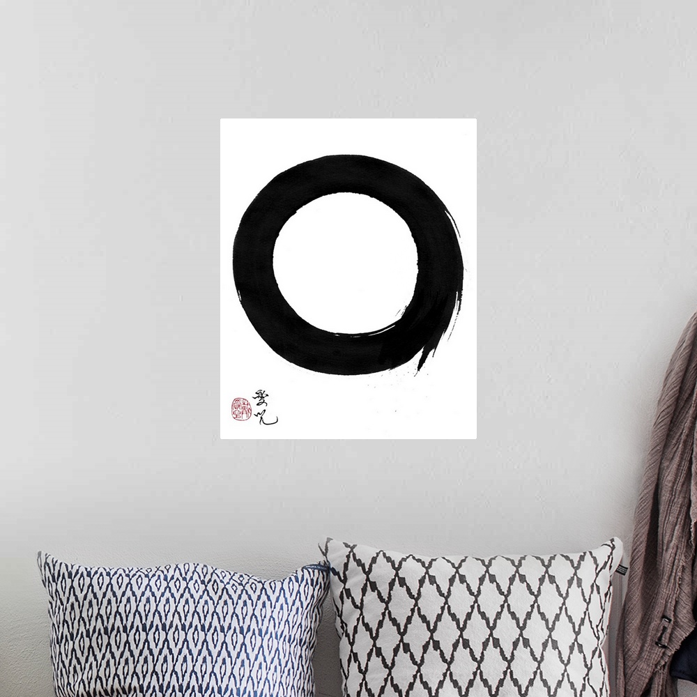 A bohemian room featuring This is part 3 of my Enso Realization Series. As I draw the Enso (zen circle), I go through diffe...