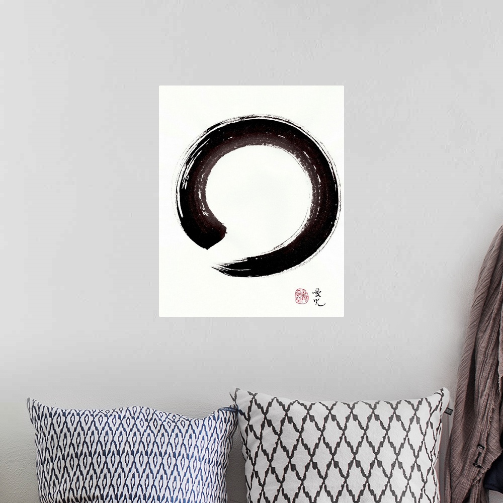 A bohemian room featuring The Enso represents the way of Zen as a circle of form and emptiness, void and fullness. The enso...