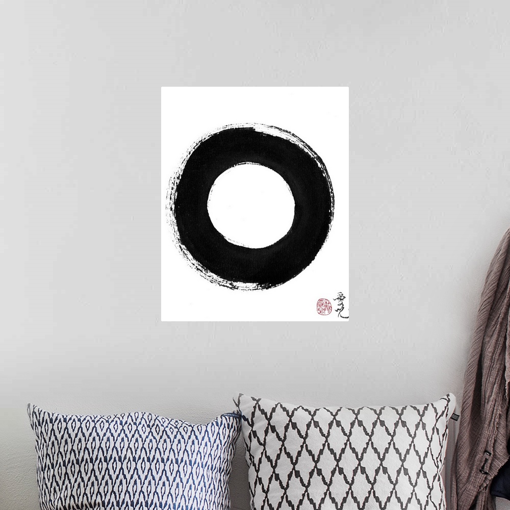 A bohemian room featuring This is part 1 of my Enso Realization Series. As I draw the Enso (zen circle), I go through the 3...