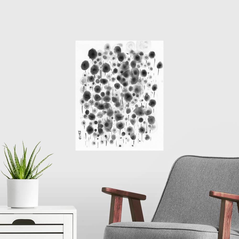 A modern room featuring I love the fluidity of ink. This is part of my contemporary ink series