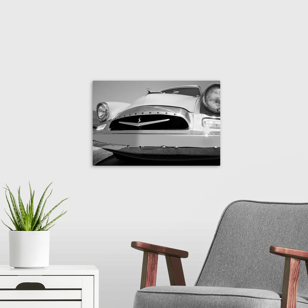 A modern room featuring 55 Studebaker Coupe