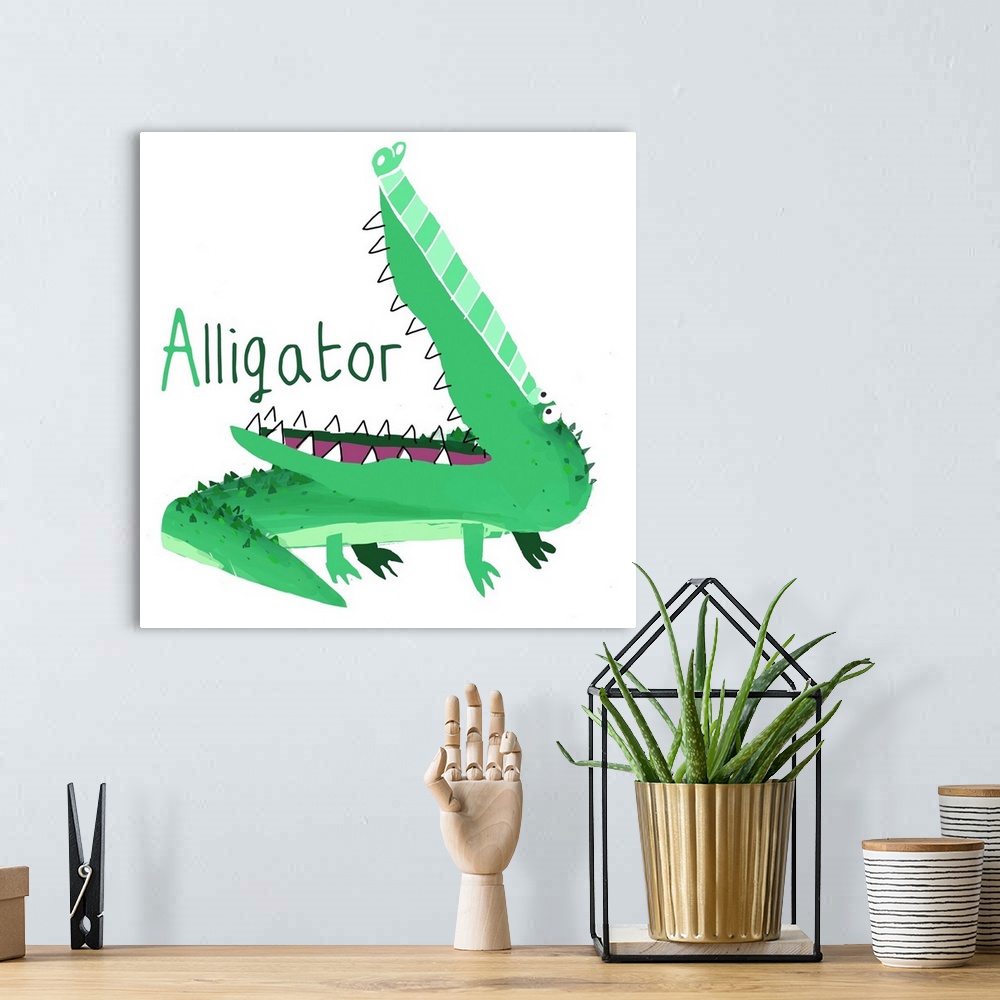 A bohemian room featuring A for Alligator
