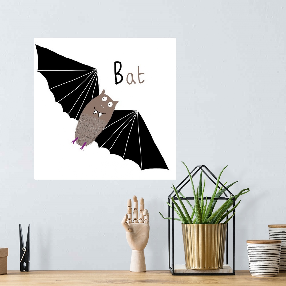 A bohemian room featuring B for Bat