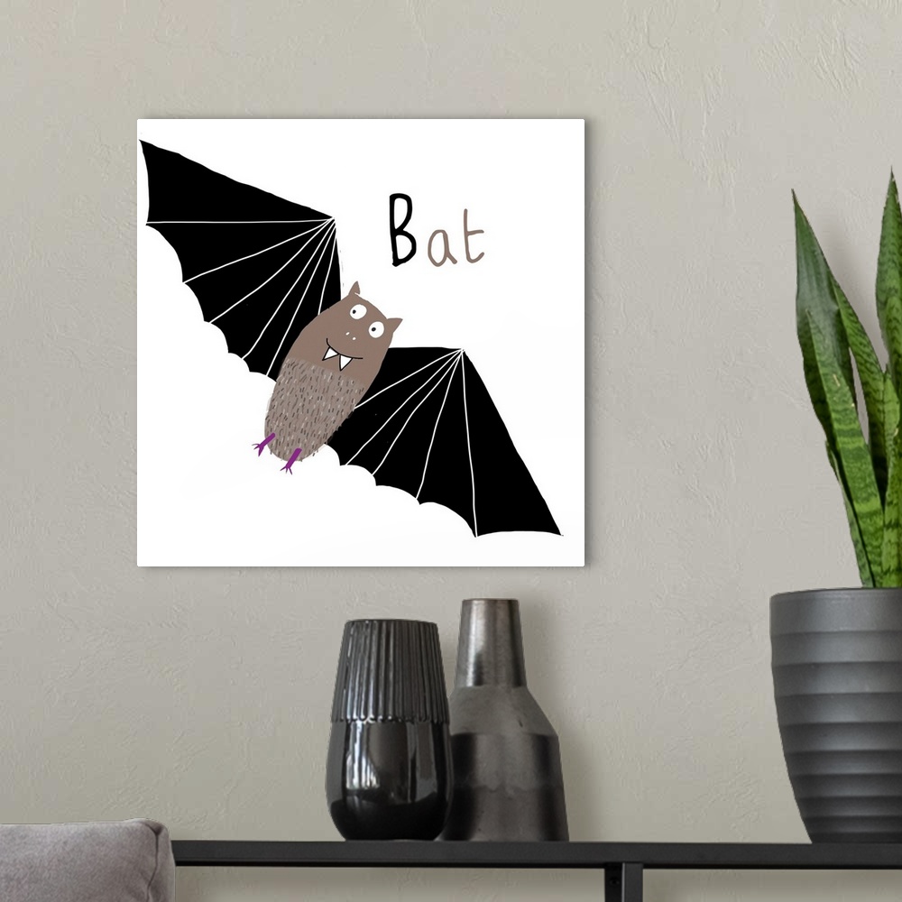 A modern room featuring B for Bat