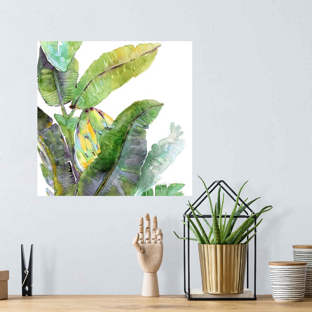 A bohemian room featuring Banana Leaves One
