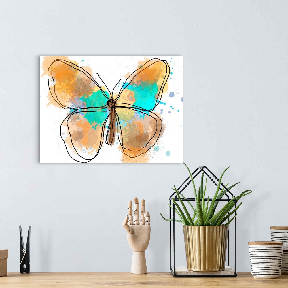 A bohemian room featuring Butterfly II