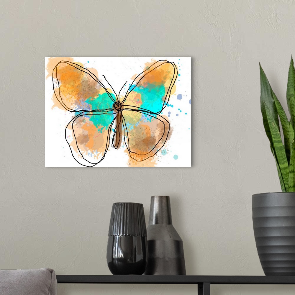A modern room featuring Butterfly II