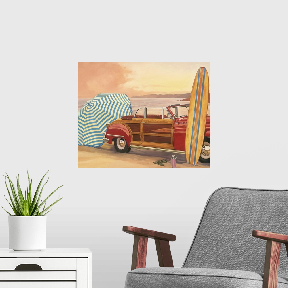 A modern room featuring California Woody