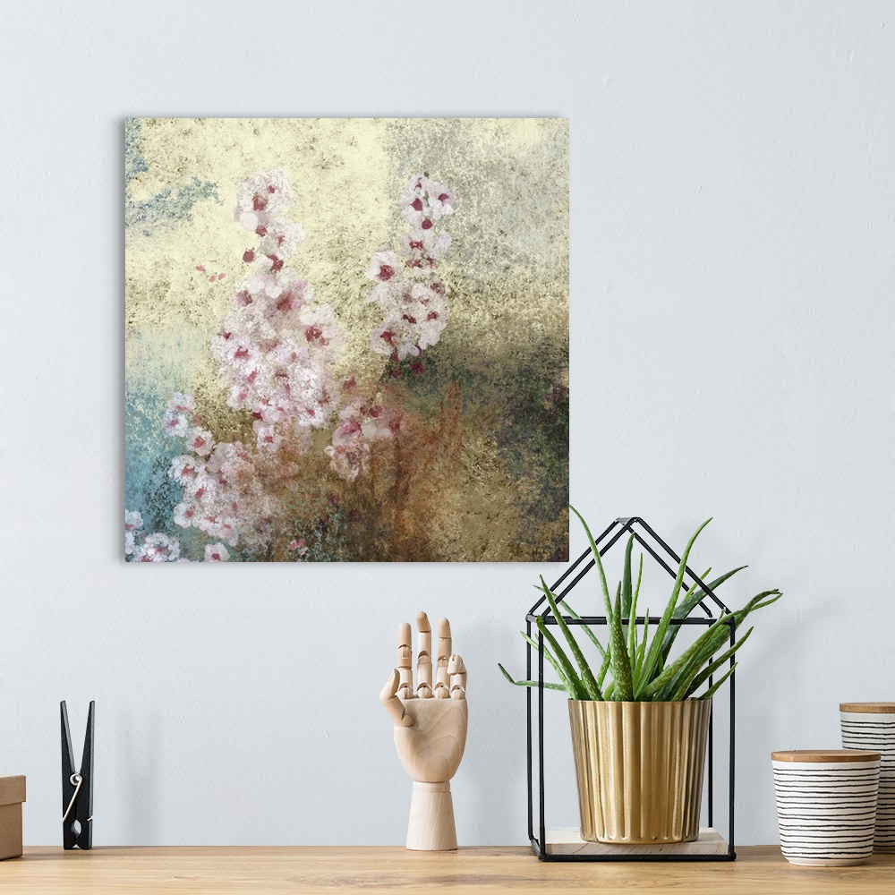 A bohemian room featuring Cherry Blossoms II