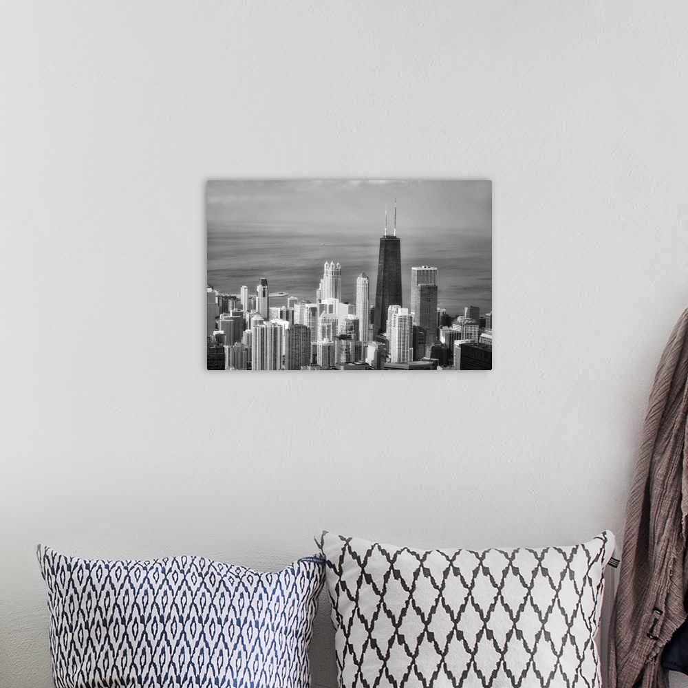 A bohemian room featuring Chicago Skyline B