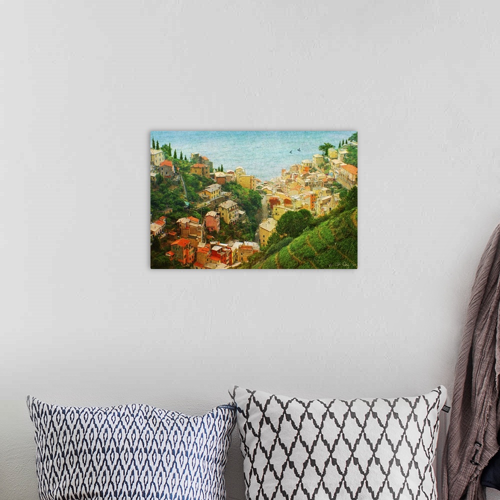 A bohemian room featuring Cinque Terre