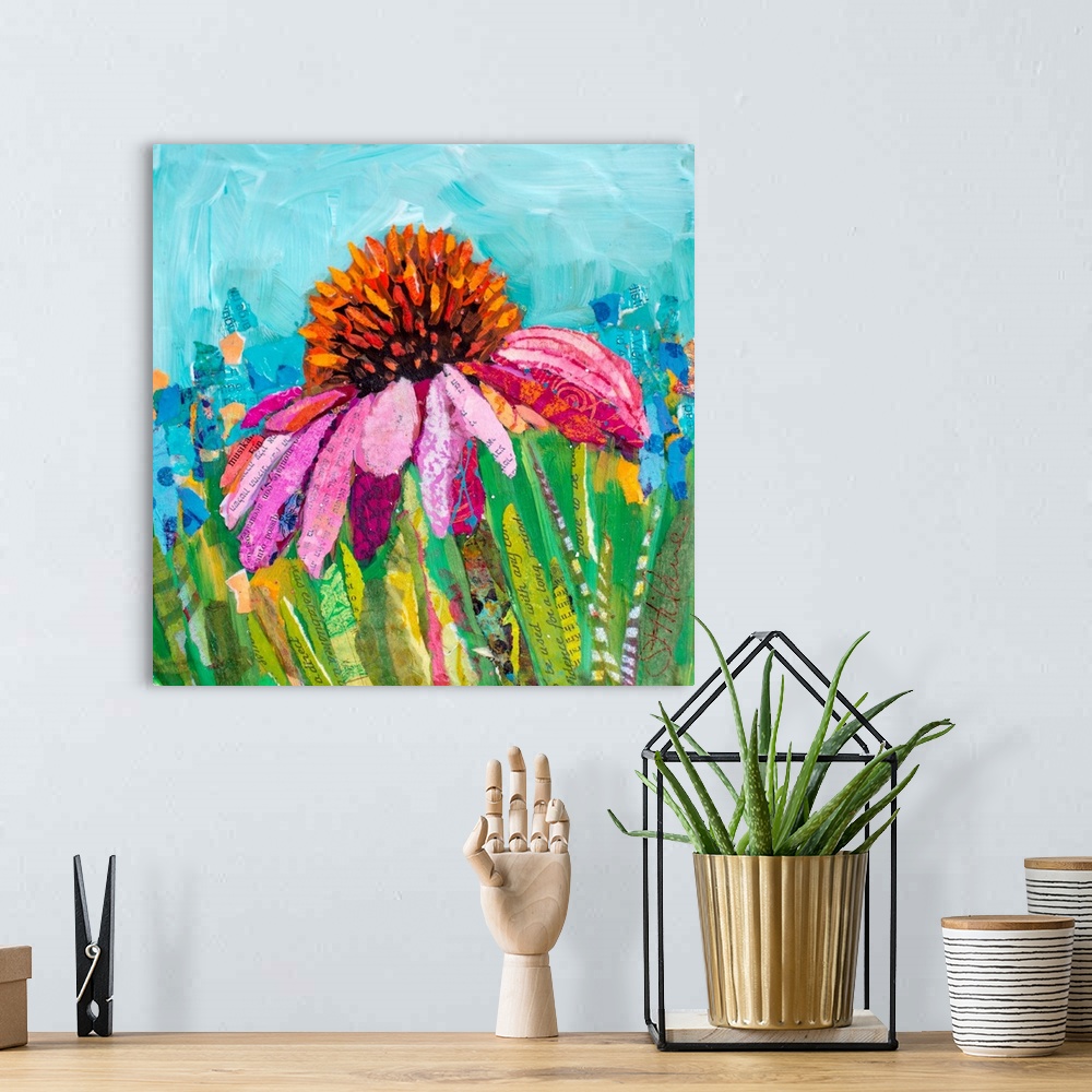 A bohemian room featuring Coneflower