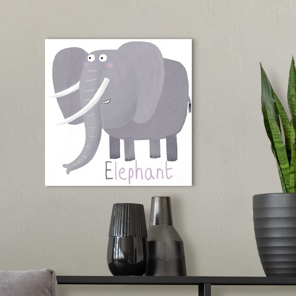 A modern room featuring E for Elephant