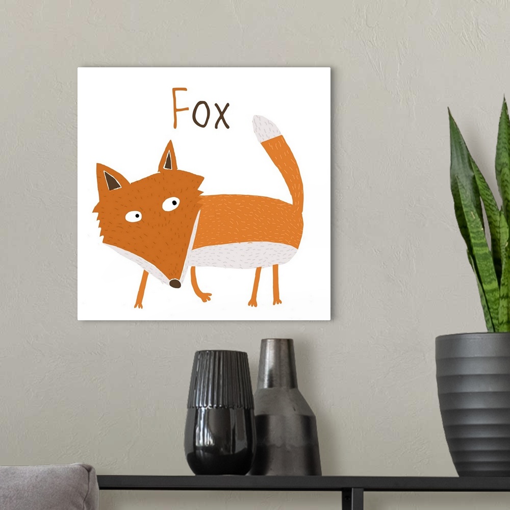 A modern room featuring F for Fox