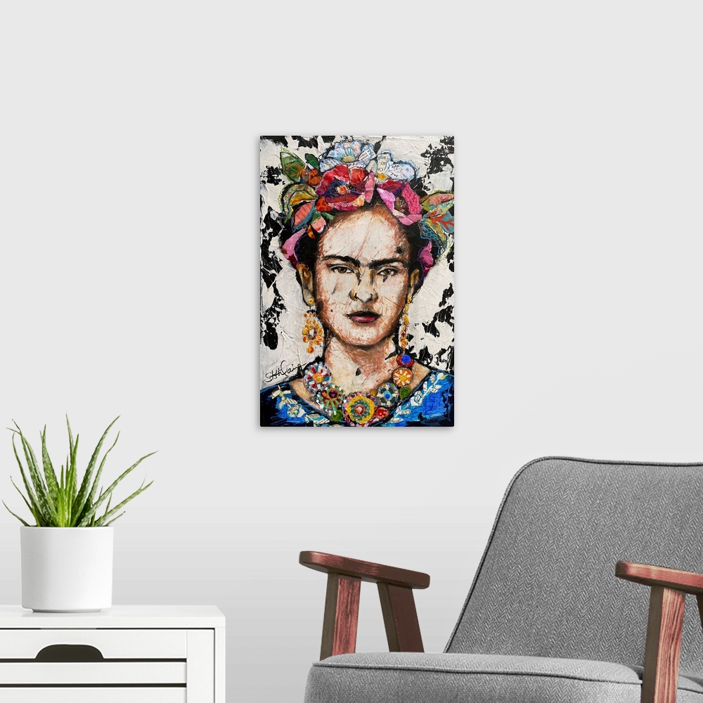 A modern room featuring Frida Retouched