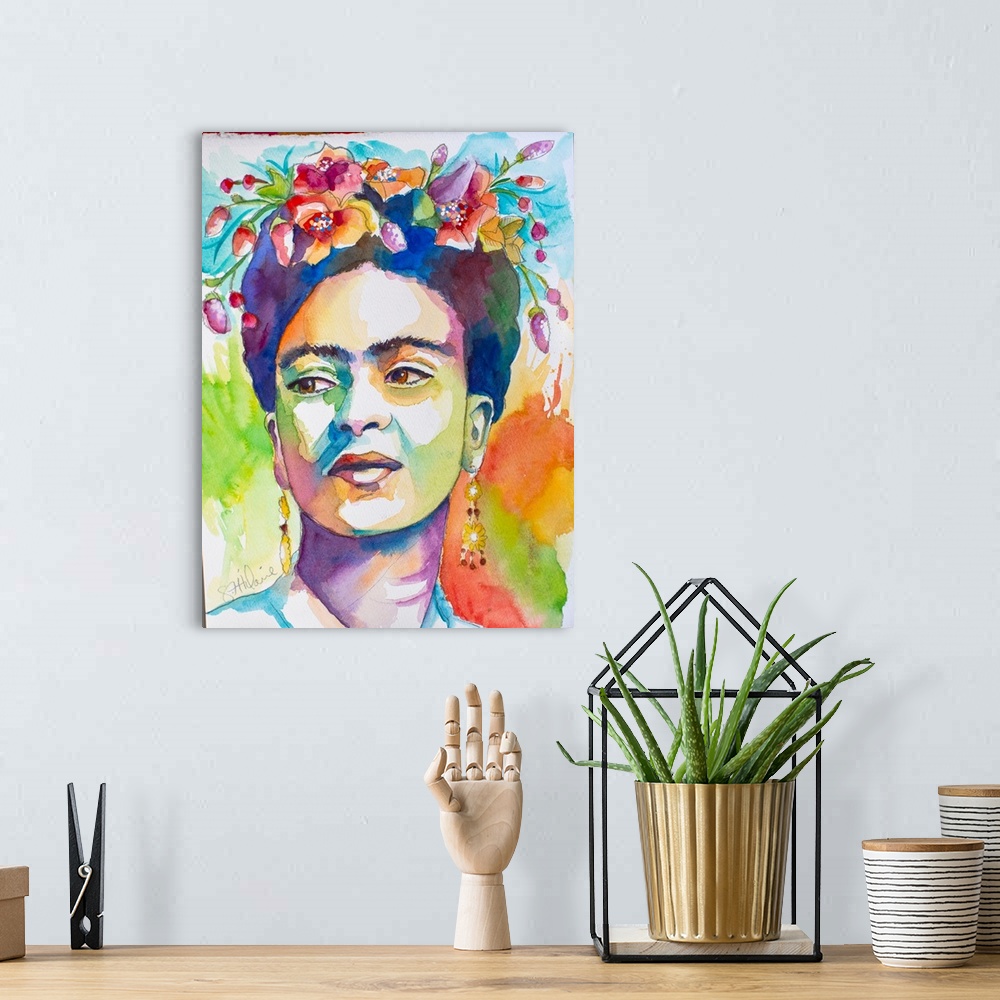 A bohemian room featuring Frida With Side Glance