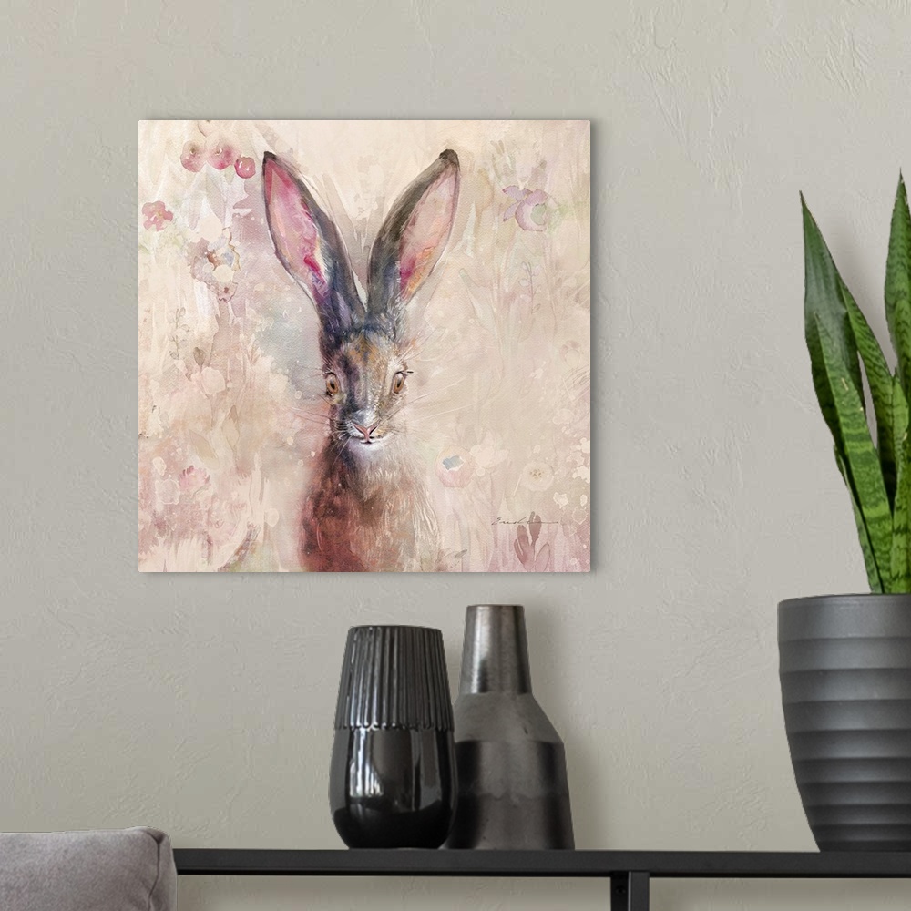 A modern room featuring Hare On The Prairie
