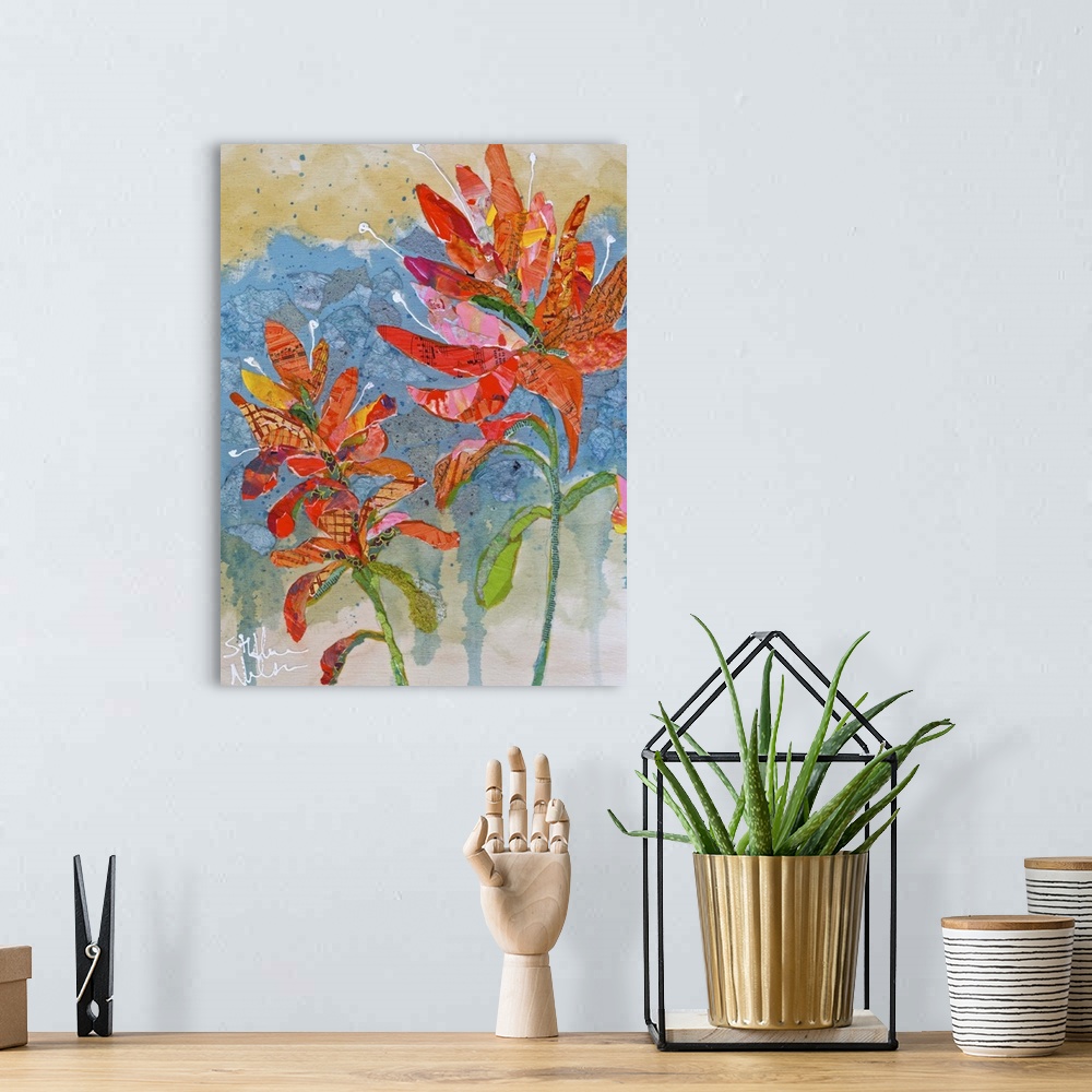 A bohemian room featuring Indian Paintbrush II