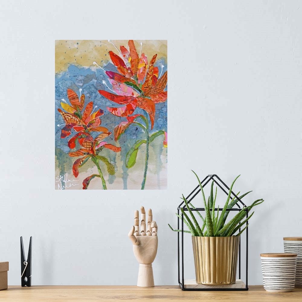 A bohemian room featuring Indian Paintbrush II
