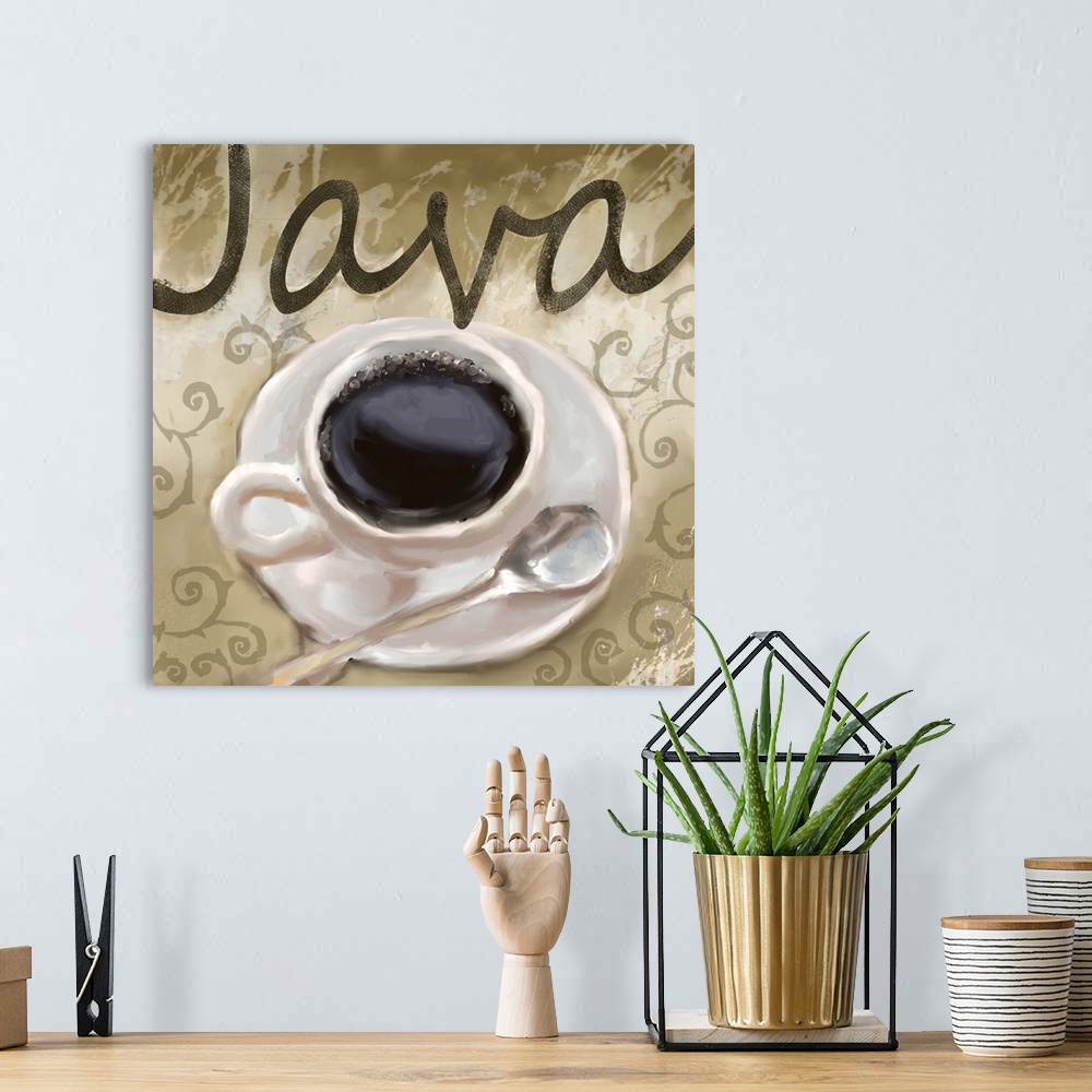 A bohemian room featuring Java
