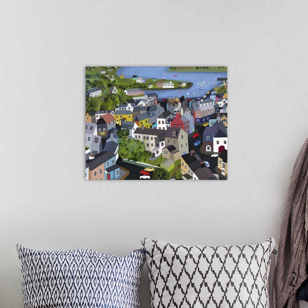 A bohemian room featuring Kinsale is a town on the southern coast of Ireland, in County Cork.