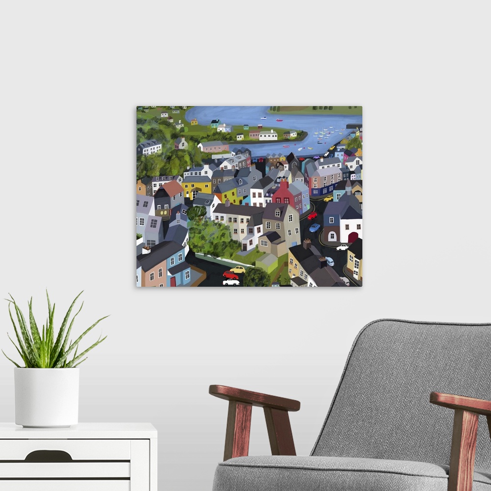 A modern room featuring Kinsale is a town on the southern coast of Ireland, in County Cork.