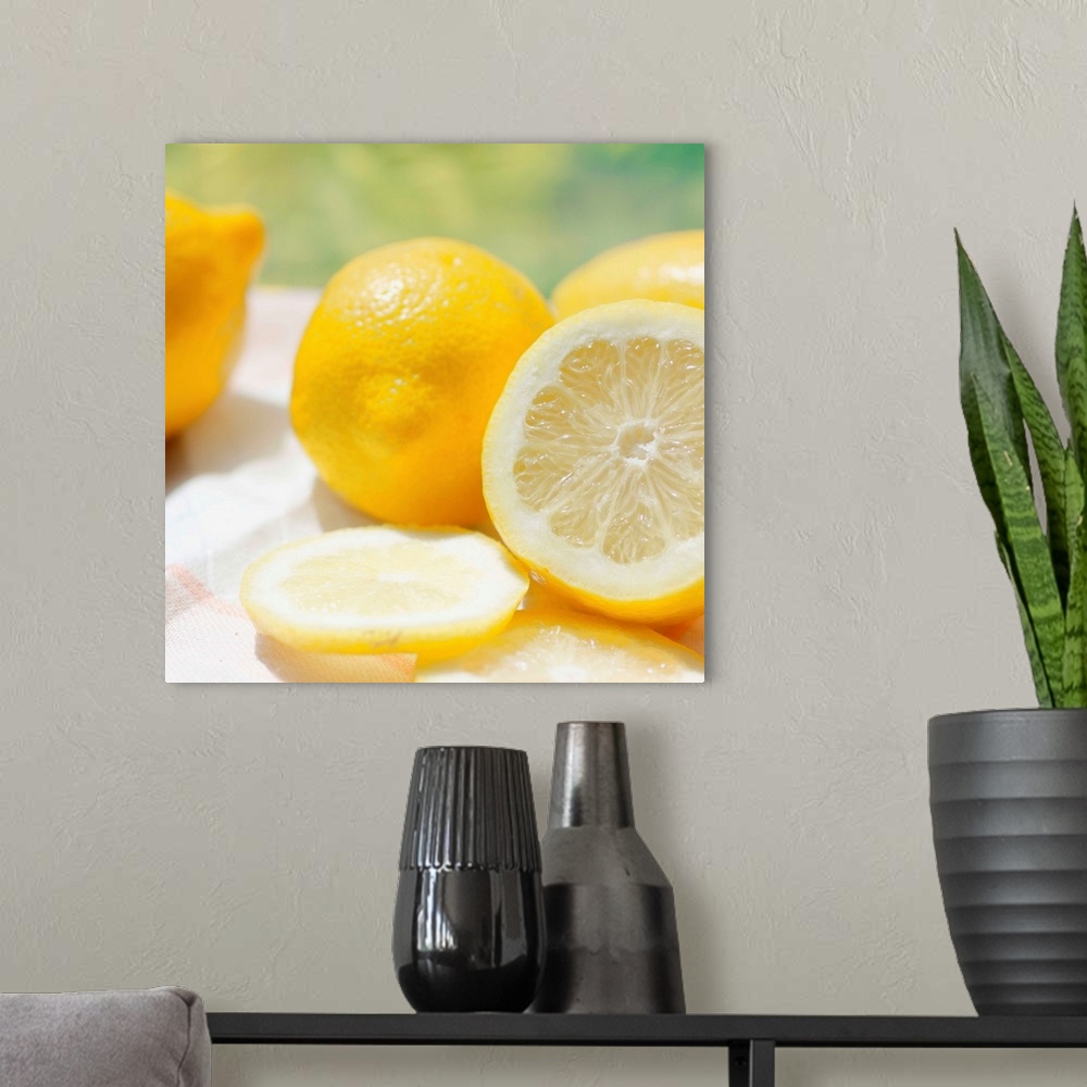 A modern room featuring Lemons