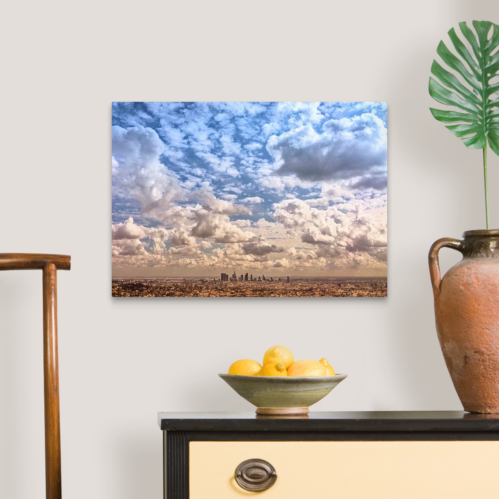 A traditional room featuring Los Angeles Skyline Cloudscape II