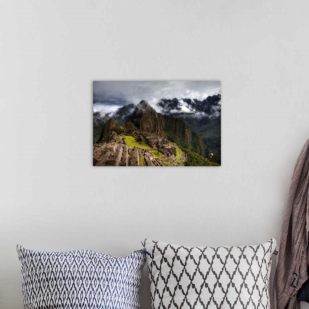 A bohemian room featuring Machu Picchu Sunny Traditional