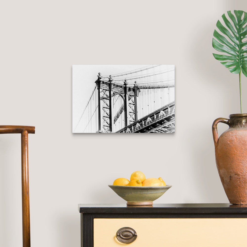 A traditional room featuring Manhattan Bridge Black and White