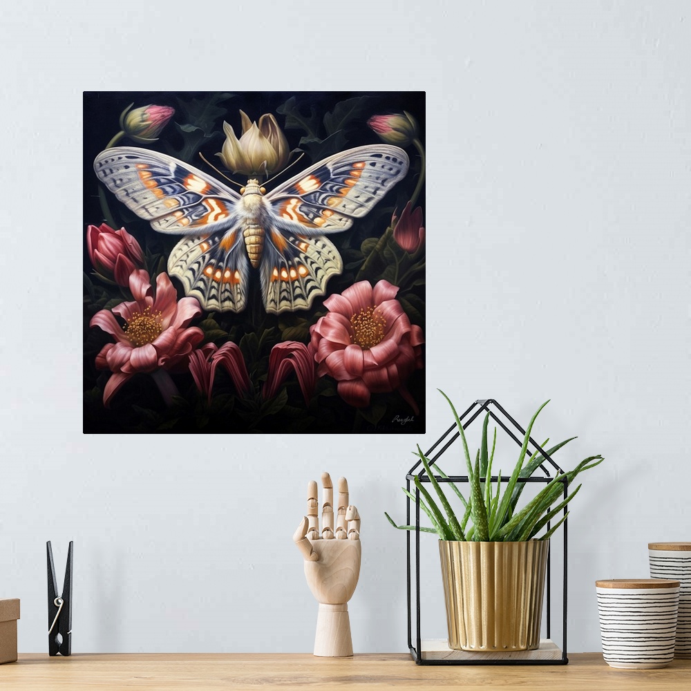 A bohemian room featuring Moth Journey 3