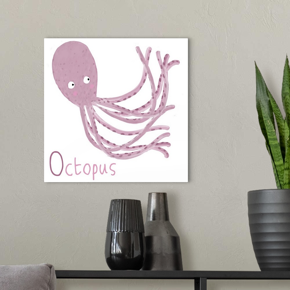 A modern room featuring O for Octopus