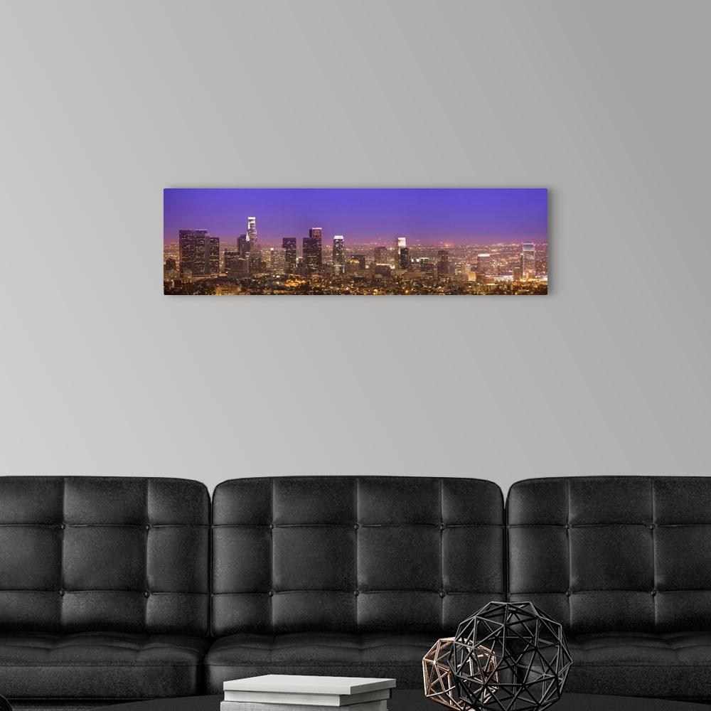A modern room featuring Purple LA Sunset