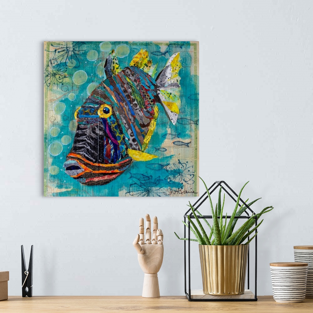 A bohemian room featuring Reef Fish