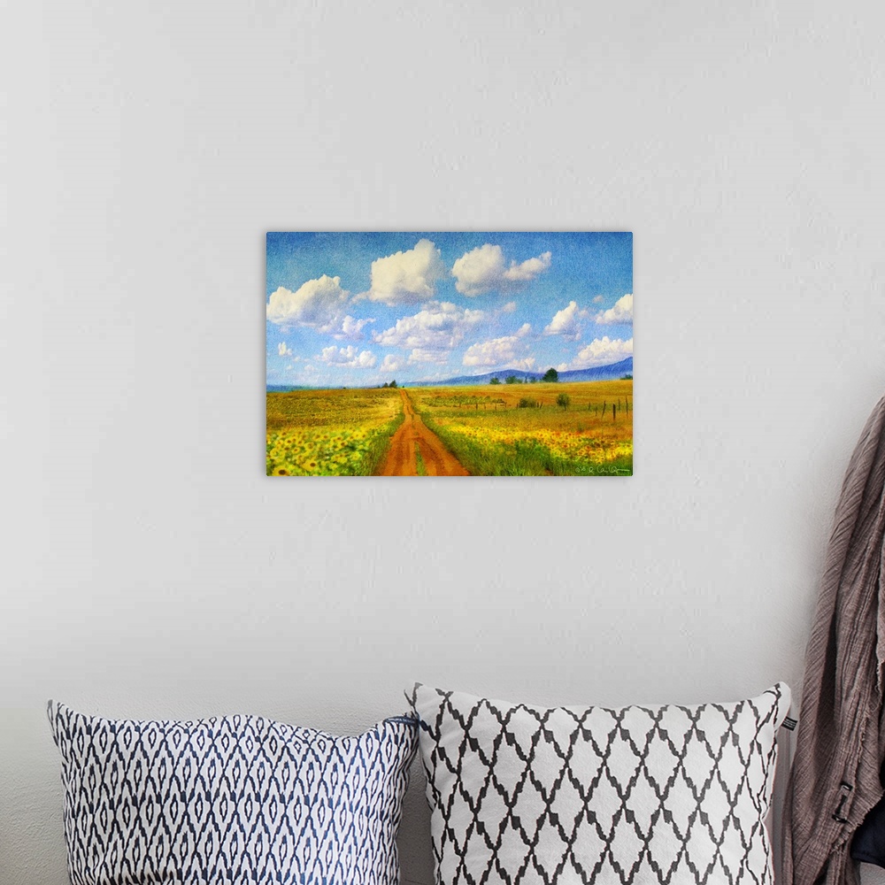 A bohemian room featuring Road To Sky