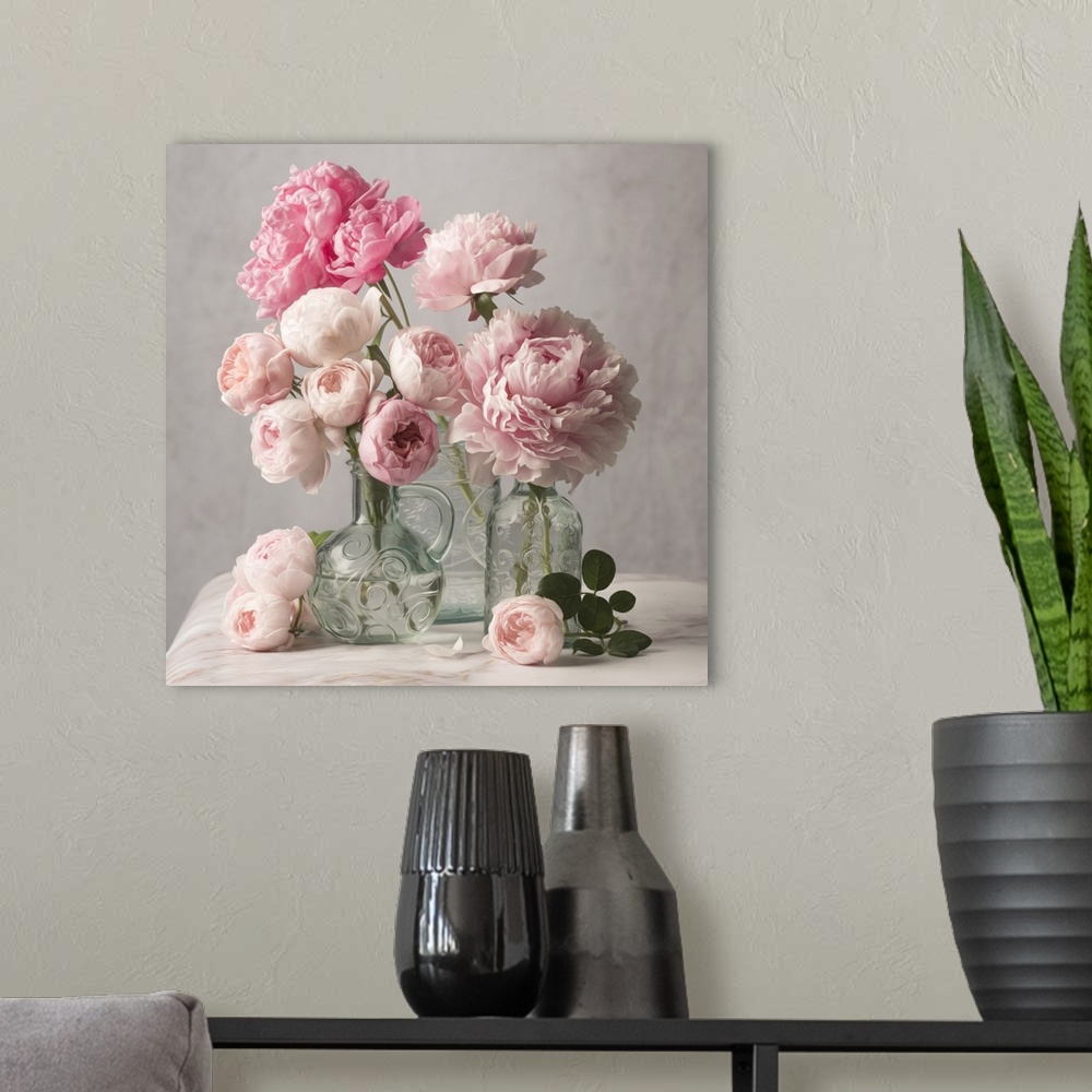 A modern room featuring Rose And Peony Duet