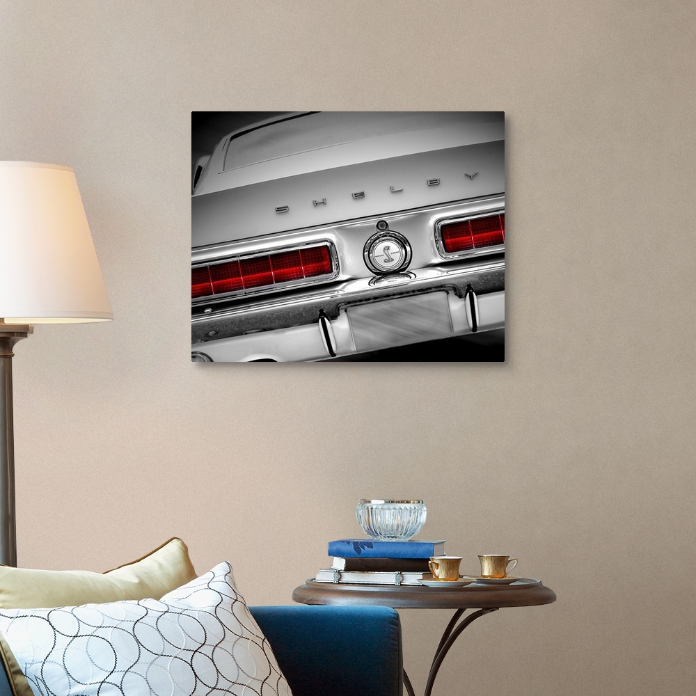 A traditional room featuring Shelby Mustang